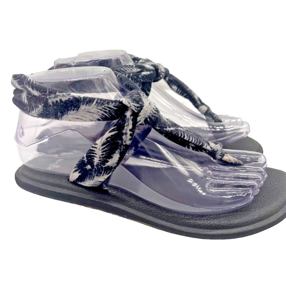 Sanuk Sandals Women' 6 Yoga Sling Ella Slingback Flats FB11170 Multicolor Fabric